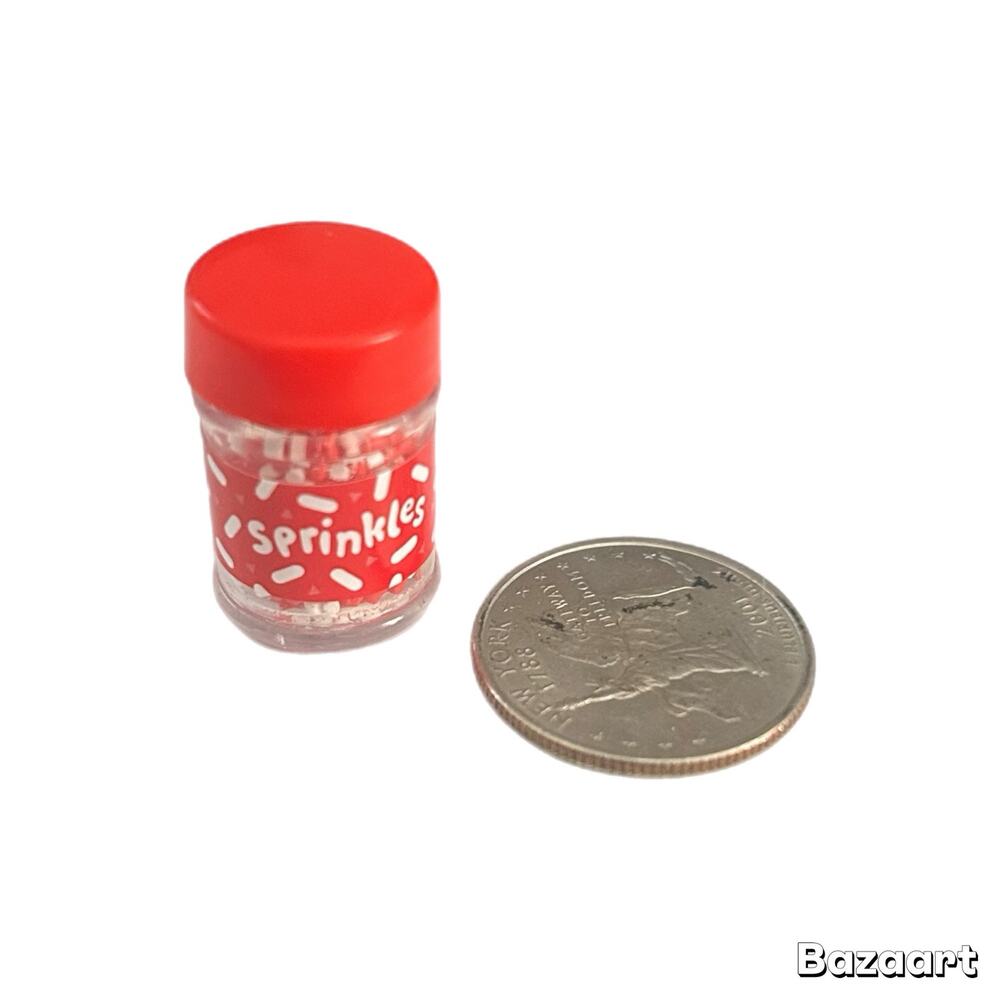 Miniverse Make It Mini Mini Container of Sprinkles Red, White New